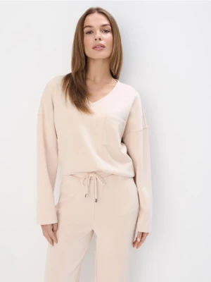 Mohito - Bluza z dodatkiem modalu - beżowy