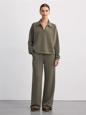 Mohito - Bluza z kołnierzem polo - zielony