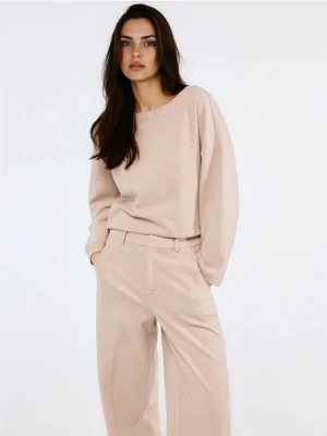 Mohito - Bluzka z dekoltem w łódkę - beżowy