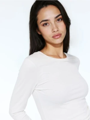 Mohito - Bluzka z długim rękawem - kremowy