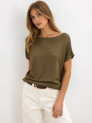 Mohito - Bluzka z krótkim rękawem - khaki