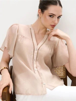 Mohito - Bluzka z lyocellem - beżowy