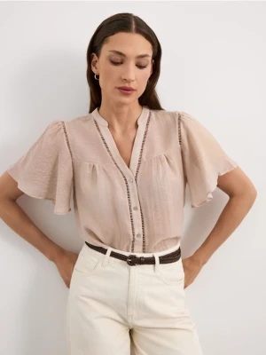 Mohito - Bluzka z lyocellem - beżowy