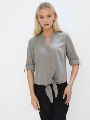 Mohito - Bluzka z lyocellu - szary