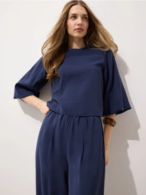 Mohito - Bluzka z modalem - granatowy