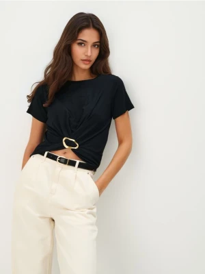 Mohito - Bluzka z ozdobnym elementem - czarny