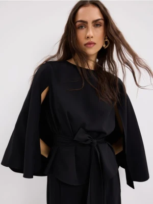 Mohito - Bluzka z peleryną - czarny