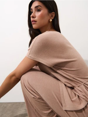 Zdjęcie produktu Mohito - Bluzka z wiązaniem - beżowy