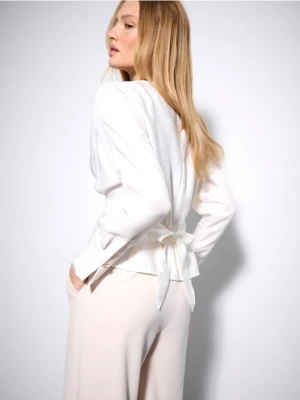 Mohito - Bluzka z wiązaniem - biały