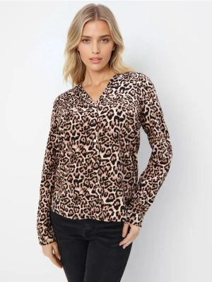 Mohito - Bluzka z wiskozy - beżowy