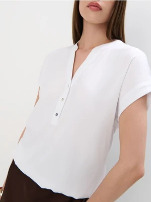 Mohito - Bluzka z wiskozy - biały