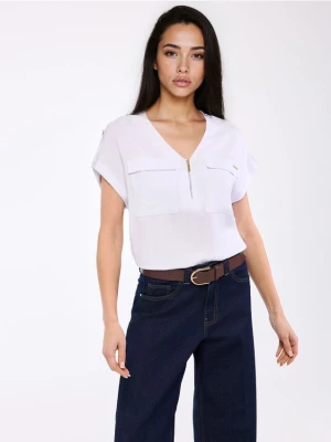 Mohito - Bluzka z wiskozy - biały