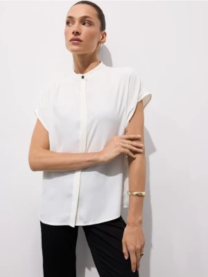 Mohito - Bluzka ze stójką - kremowy