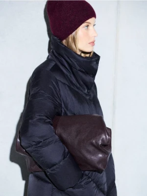 Mohito - Bordowa czapka z wełną - kasztanowy