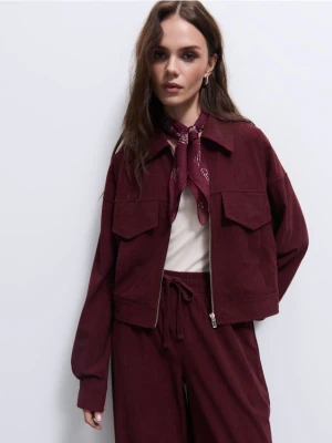 Mohito - Bordowa kurtka przejściowa - kasztanowy