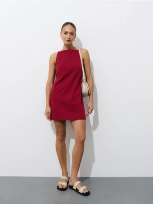 Mohito - Bordowa sukienka mini - czerwony