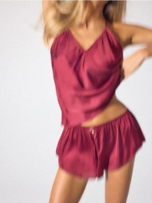 Mohito - Bordowy top od piżamy - kasztanowy