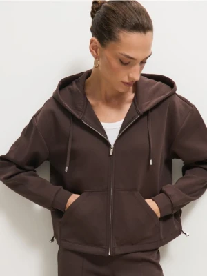 Mohito - Brązowa bluza z kapturem - brązowy