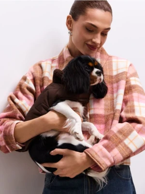 Mohito - Brązowa kurtka dla psa - ciemnobrązowy