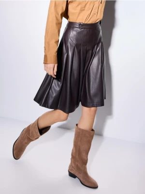 Mohito - Brązowa spódnica midi - brązowy