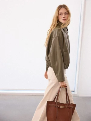 Mohito - Brązowa torebka shopper - brązowy