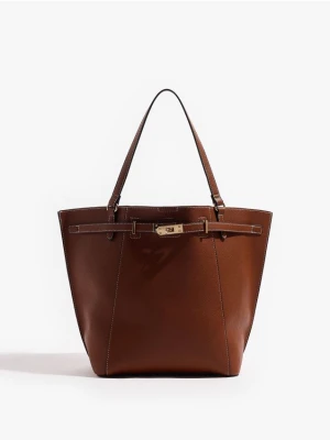 Mohito - Brązowa torebka shopper - brązowy