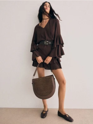 Mohito - Brązowe baleriny - ciemnobrązowy