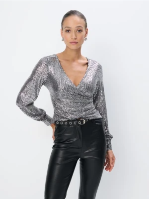 Zdjęcie produktu Mohito - Cekinowa bluzka - czarny