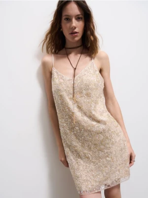 Mohito - Cekinowa sukienka mini - złoty