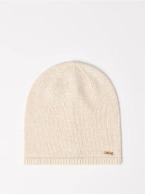 Zdjęcie produktu Mohito - Czapka beanie z domieszką kaszmiru - kremowy