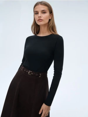 Mohito - Czarna bluzka basic - czarny