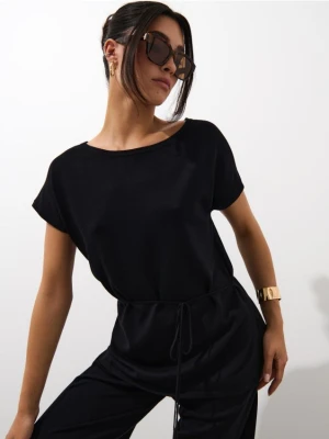 Mohito - Czarna bluzka z wiązaniem - czarny