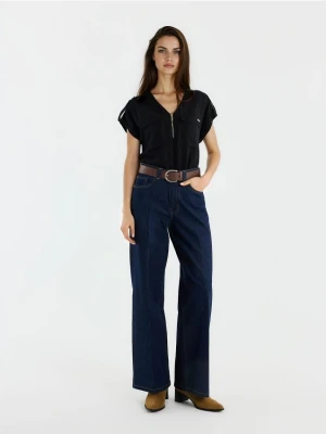 Mohito - Czarna bluzka z wiskozy - czarny