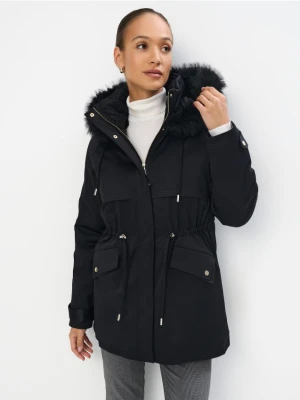 Mohito - Czarna kurtka parka - czarny