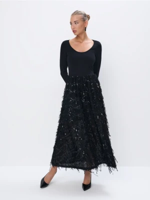 Mohito - Czarna sukienka maxi - czarny