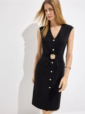 Mohito - Sukienka mini z paskiem - czarny
