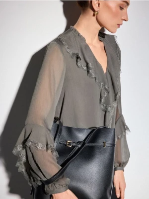 Mohito - Czarna torebka na ramię - czarny