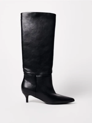 Mohito - Czarne kozaki na obcasie - czarny