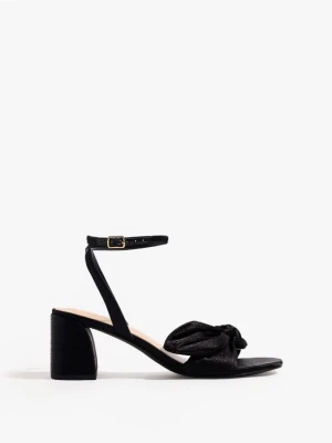 Mohito - Czarne sandały na słupku - czarny