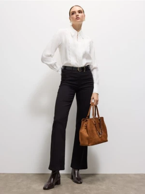 Mohito - Czarne spodnie flare - czarny