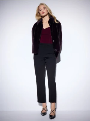 Mohito - Czarne spodnie z prostą nogawką - czarny