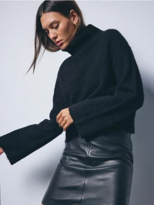 Mohito - Czarny sweter z wełną alpaki - czarny