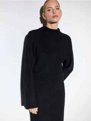 Mohito - Czarny sweter z wiskozą - czarny