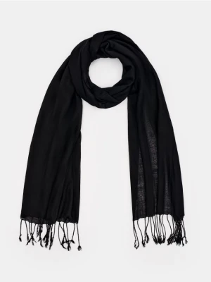Mohito - Czarny szalik z wiskozy - czarny