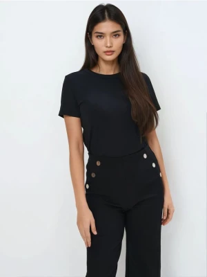 Mohito - Czarny t-shirt basic - czarny