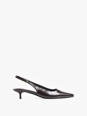 Mohito - Czekoladowe czółenka na szpilce - ciemnobrązowy