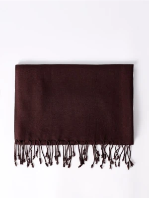 Mohito - Czekoladowy szalik z wiskozy - ciemnobrązowy