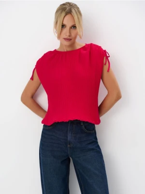 Mohito - Czerwona bluzka z wiskozy - fuksjowy