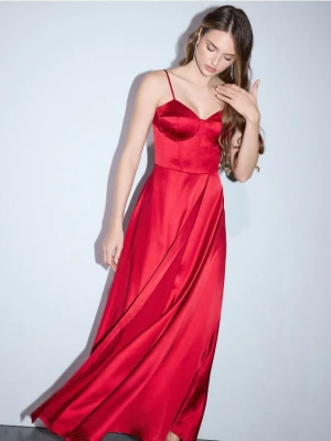 Mohito - Czerwona sukienka maxi - czerwony