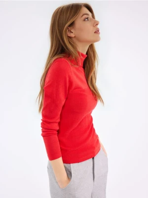 Mohito - Czerwony golf z bawełny i lyocellu - czerwony